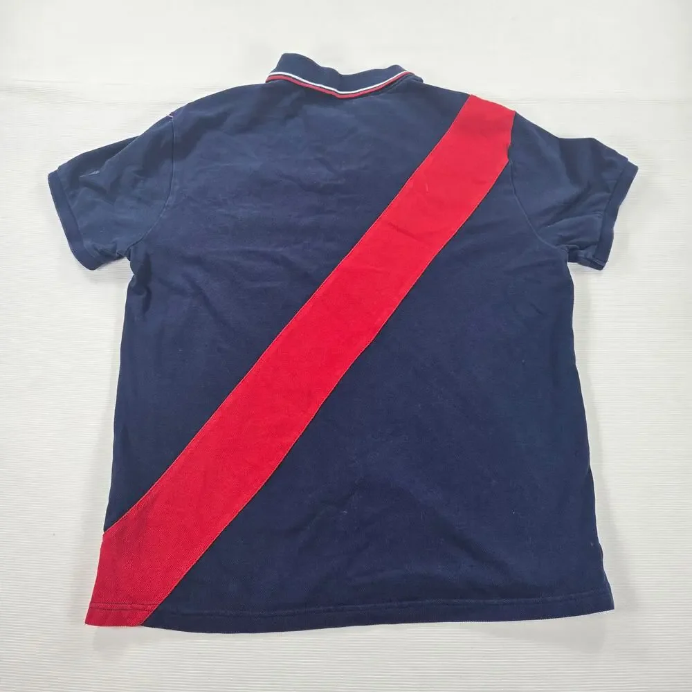 Polo Ralph Lauren Custom Slim Fit Enlarged Pony Blue Polo Shirt Men's Size Large